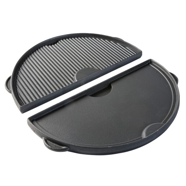 Halbe Grillplatte aus Gusseisen für XLarge & XXLarge