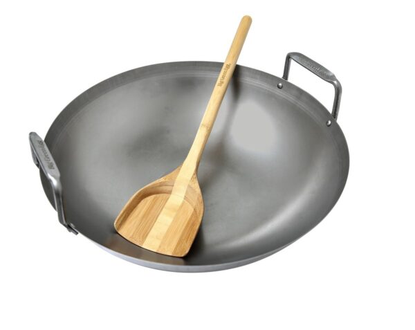 Grill-Wok mit Bambusspatel