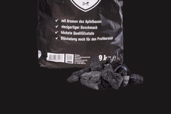 Apfelbaum Premium Bioholzkohle 9 kg – Bild 2