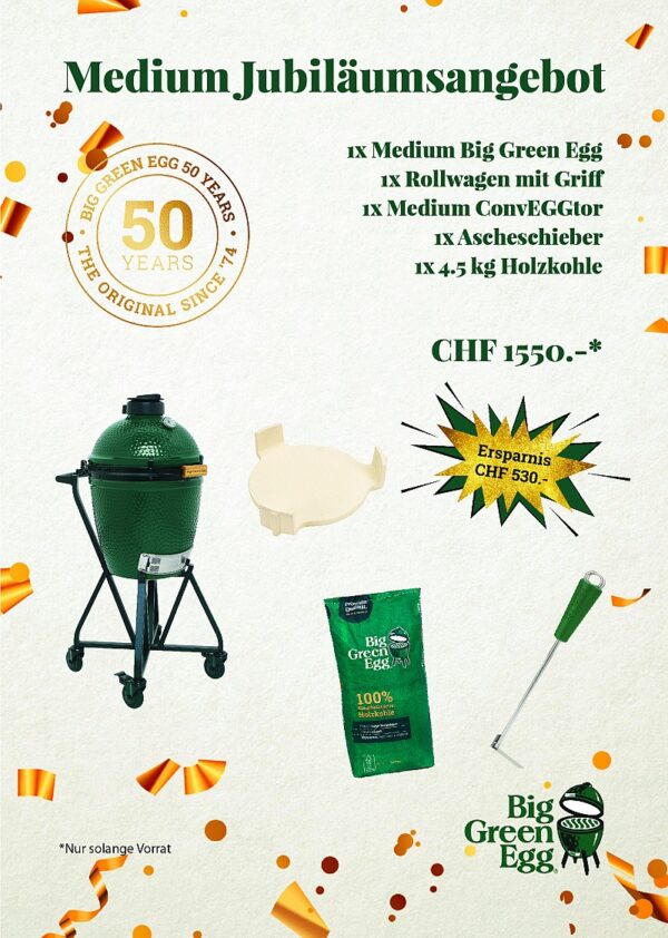 Jubiläumsangebot  Big Green Egg Medium Set
